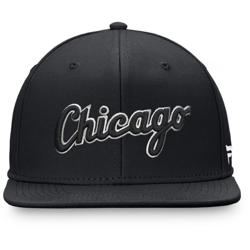Men's Chicago 59FIFTY Fanatics Black Team Core‎ Fitted Hat NWT 7 1/2